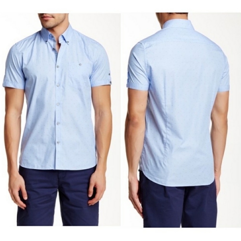 Ted Baker London Short Sleeve Button Shirt